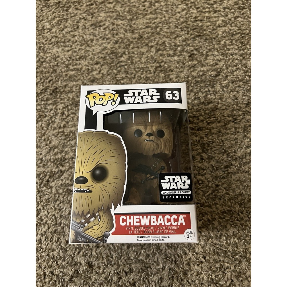 Funko POP! Star Wars Chewbacca‎ #63 Flocked Smugglers Bounty Exclusive Unopened
